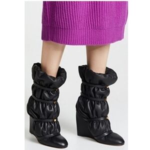 Stuart‎ weitzman Duvet studded black leather boots